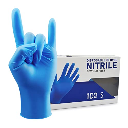 Sapphire 10 Disposable Nitrile Exam Gloves Powder Latex Free 4mil 100 Pcs Dark Blue Exam Disposable Gloves