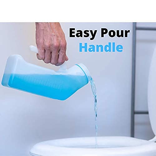 Sapphire.10 Urinals for Men Spill Proof by PerfectMed (2 Pack) - 32 oz/ 1000 ml