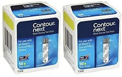 Contour Next Blood Glucose Test Strips - 50 Ct - 2 Pack (100 Strips)