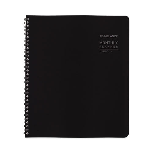 Contemporary Lite Monthly Planner, Contemporary Lite Artwork, 11 X 9, Black Cover, 12-month (jan To Dec): 2023