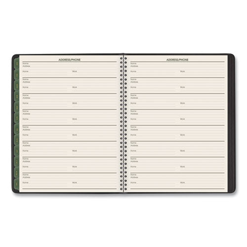 Recycled Weekly-monthly Classic Appointment Book, 8.75 X 7, Black, 2022