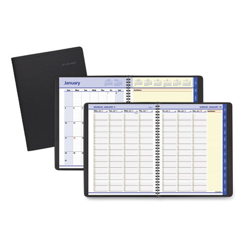 Quicknotes Weekly-monthly Appointment Book, 11 X 8.25, Black, 2022