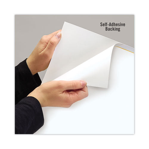 Wallmates Self-adhesive Dry Erase Weekly Planning Surfaces, 18 X 24, White-gray-orange Sheets, Undated