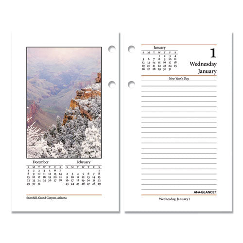 Photographic Desk Calendar Refill, 3.5 X 6, 2022
