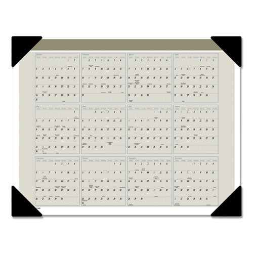 Executive Monthly Desk Pad Calendar, 22 X 17, White, 2022