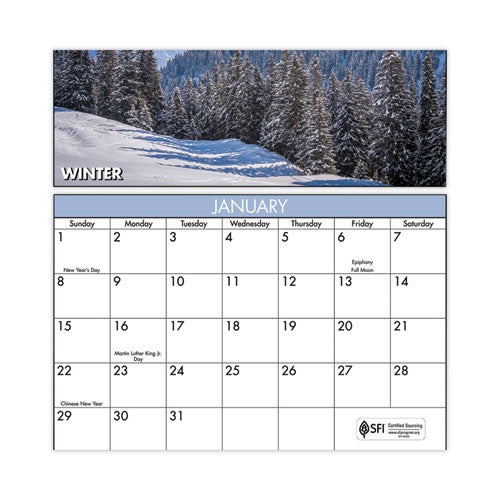 Vertical-horizontal Erasable Wall Planner, Seasons In Bloom Photos, 24 X 36, White-multicolor Sheets, 12-month(jan-dec): 2023
