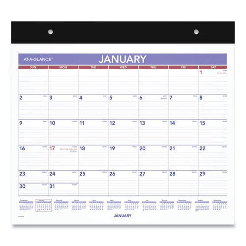 Repositionable Wall Calendar, 15 X 12, White-blue-red Sheets, 12-month (jan To Dec): 2023