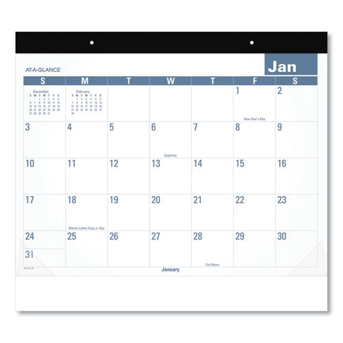 Easy-to-read Monthly Desk Pad, 22 X 17, Easy-to-read, 2022