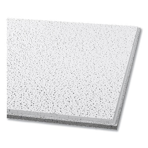 Fine Fissured Ceiling Tiles, Non-directional, Angled Tegular (0.94"), 24" X 24" X 0.63", White, 16-carton