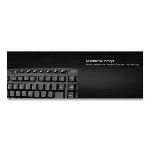 Wkb1330cb Wireless Desktop Keyboard And Mouse Combo, 2.4 Ghz Frequency-30 Ft Wireless Range, Black