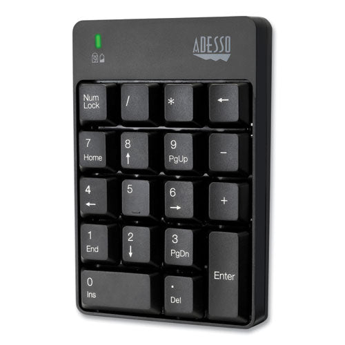 Wkb6010ub Wireless 18-key Numeric Usb Keypad, Black