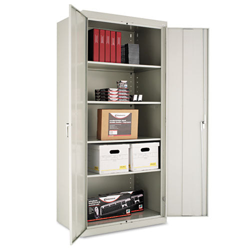 Assembled 78" High Heavy-duty Welded Storage Cabinet, Four Adjustable Shelves, 36w X 24d, Black