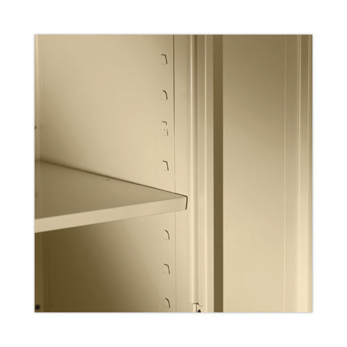 Assembled 78" High Heavy-duty Welded Storage Cabinet, Four Adjustable Shelves, 36w X 24d, Putty