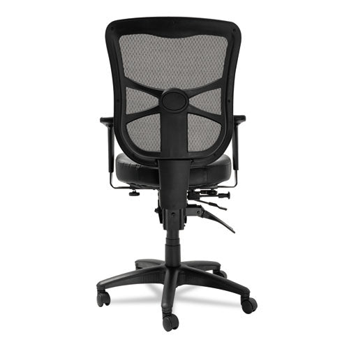 Alera Elusion Series Mesh Mid-back Multifunction Chair, Supports Up To 275 Lb, 17.7" To 21.4" Seat Height, Black