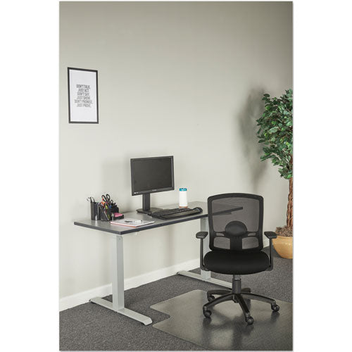 Alera Etros Series Mesh Mid-back Petite Swivel-tilt Chair, Supports Up To 275 Lb, 17.71" To 21.65" Seat Height, Black
