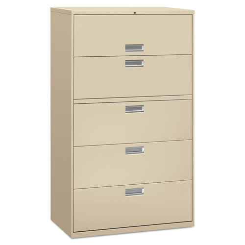 Lateral File, 4 Legal-letter-size File Drawers, Putty, 30" X 18" X 52.5"