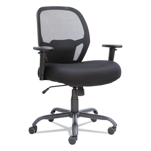 Alera Merix450 Series Mesh Big-tall Chair, Supports Up To 450 Lb, 19.88" To 23.62" Seat Height, Black