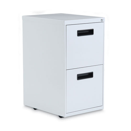 File Pedestal, Left Or Right, 2 Legal-letter-size File Drawers, Light Gray, 14.96" X 19.29" X 27.75"