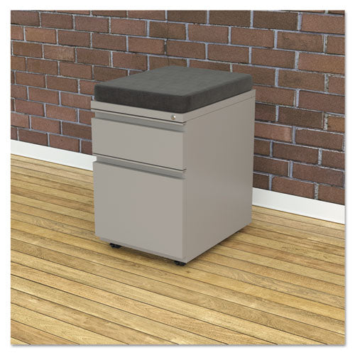 File Pedestal With Full-length Pull, Left Or Right, 2-drawers: Box-file, Legal-letter, Light Gray, 14.96" X 19.29" X 21.65"