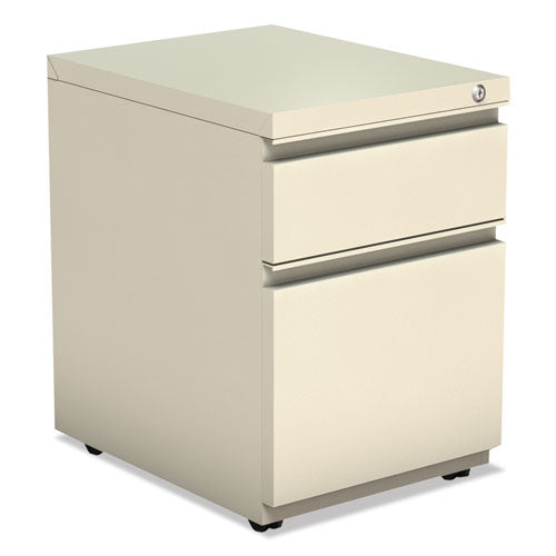 File Pedestal With Full-length Pull, Left Or Right, 2-drawers: Box-file, Legal-letter, Putty, 14.96" X 19.29" X 21.65"