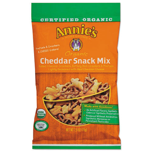 Organic Cheddar Snack Mix, 2.5 Oz Bag, 12-carton