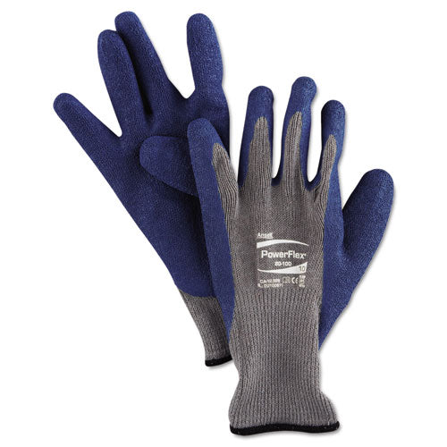 Powerflex Gloves, Blue-gray, Size 10, 1 Pair
