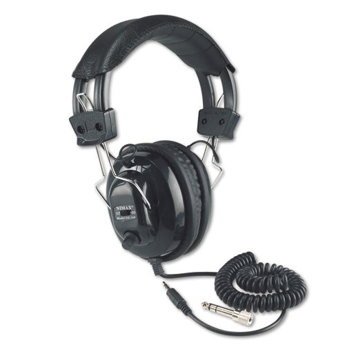 Deluxe Stereo Headphones W-mono Volume Control, Black
