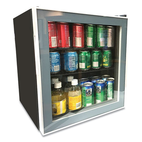 1.6 Cu. Ft. Refrigerator-beverage Cooler, 18.25 X 17.25 X 20, Black-platinum Trim Glass Door