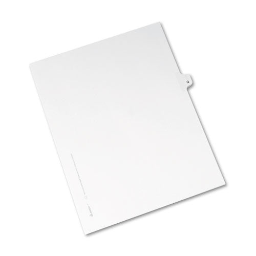 Preprinted Legal Exhibit Side Tab Index Dividers, Avery Style, 26-tab, Q, 11 X 8.5, White, 25-pack, (1417)