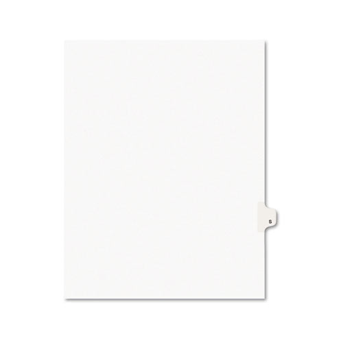 Preprinted Legal Exhibit Side Tab Index Dividers, Avery Style, 26-tab, S, 11 X 8.5, White, 25-pack, (1419)