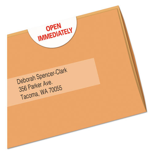 Printable Mailing Seals, 1" Dia., White, 15-sheet, 40 Sheets-pack, (5247)