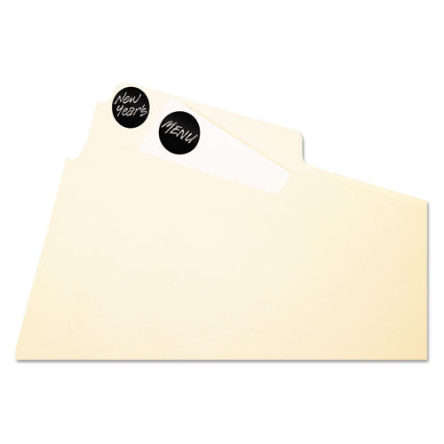 Handwrite Only Self-adhesive Removable Round Color-coding Labels, 0.75" Dia., Black, 28-sheet, 36 Sheets-pack, (5459)