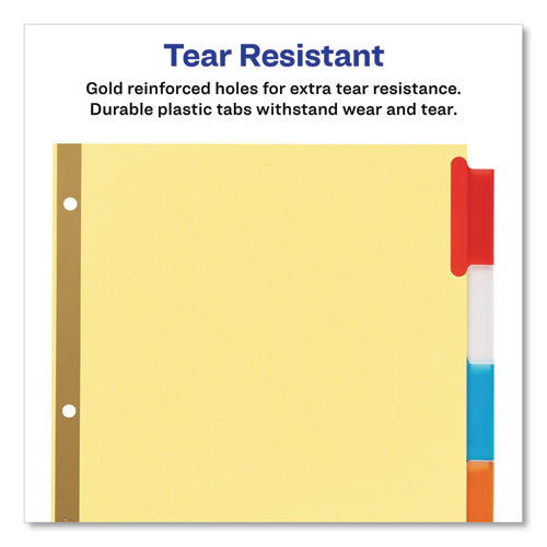 Insertable Big Tab Dividers, 5-tab, Letter