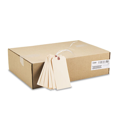 Double Wired Shipping Tags, 11.5 Pt. Stock, 6.25 X 3.13, Manila, 1,000-box