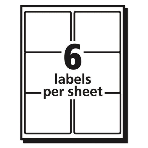 Matte Clear Easy Peel Mailing Labels W- Sure Feed Technology, Laser Printers, 3.33 X 4, Clear, 6-sheet, 10 Sheets-pack