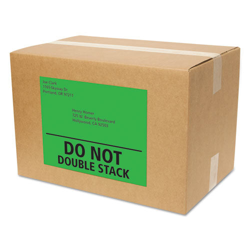 High-visibility Permanent Laser Id Labels, 8 1-2 X 11, Neon Green, 100-box