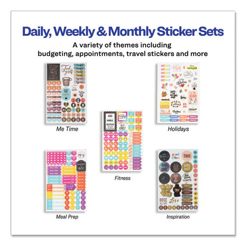 Planner Sticker Variety Pack For Moms, Budget, Family, Fitness, Holiday, Work, Assorted Colors, 1,820-pack