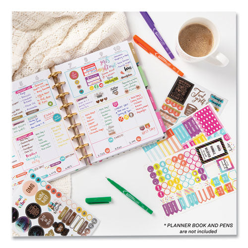 Planner Sticker Variety Pack For Moms, Budget, Family, Fitness, Holiday, Work, Assorted Colors, 1,820-pack