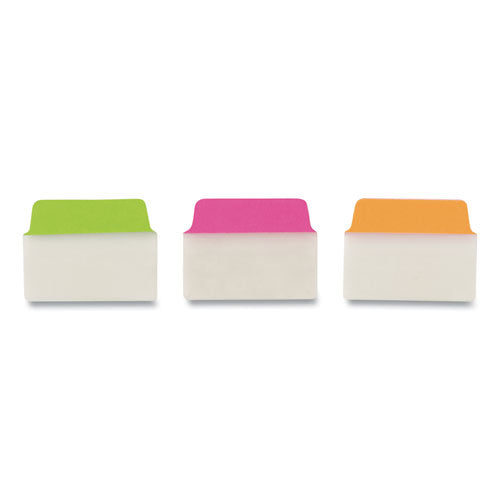 Ultra Tabs Repositionable Standard Tabs, 1-5-cut Tabs, Assorted Neon, 2" Wide, 24-pack
