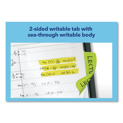 Ultra Tabs Repositionable Mini Tabs, 1-5-cut Tabs, Assorted Neon, 1" Wide, 80-pack