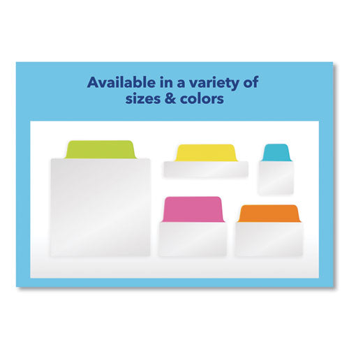 Ultra Tabs Repositionable Big Tabs, 1-5-cut Tabs, Assorted Neon, 2" Wide, 20-pack