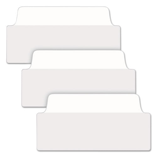 Ultra Tabs Repositionable Wide Tabs, 1-3-cut Tabs, White, 3" Wide, 24-pack