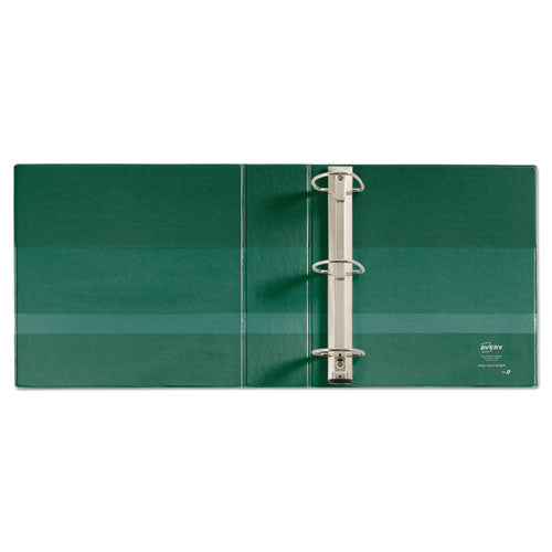Heavy-duty Non-view Binder With Durahinge And Locking One Touch Ezd Rings, 3 Rings, 3" Capacity, 11 X 8.5, Green
