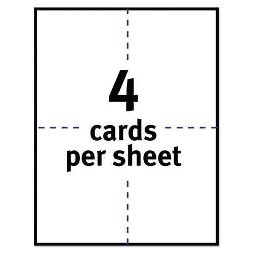 Postcards For Inkjet Printers, 4 1-4 X 5 1-2, Matte White, 4-sheet, 200-box