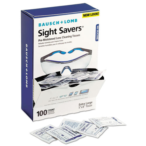 7930-01-680-9882 Sight Savers Premoistened Lens Cleaning Tissues, 100-box, 10 Box-carton