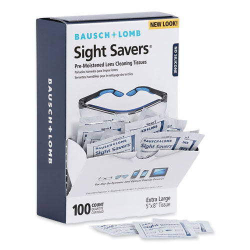 Sight Savers Premoistened Lens Cleaning Tissues, 8 X 5, 100-box