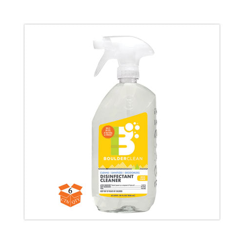 Disinfectant Cleaner, Lemon Scent, 28 Oz Bottle, 6-carton