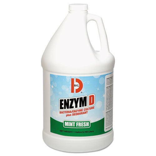 Enzym D Digester Deodorant, Mint, 1 Gal, Bottle, 4-carton