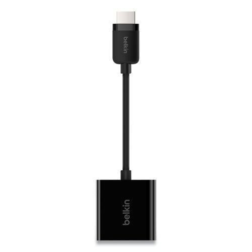 Hdmi To Vga Adapter With Micro-usb Power, 9.8", Black