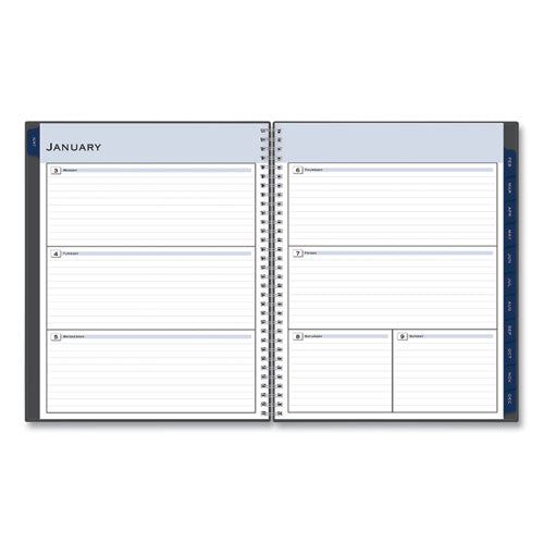 Passages Weekly-monthly Planner, 11 X 8.5, Charcoal Cover, 12-month (jan To Dec): 2023